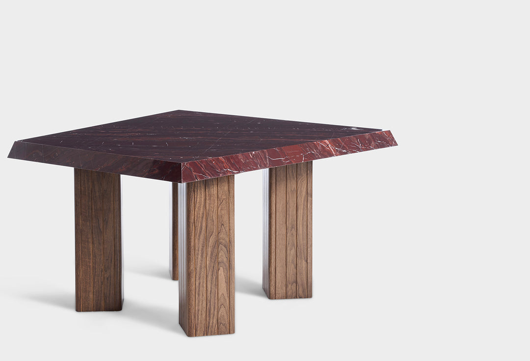 Lake Breakfast - Rosso Canada Marble | Solid Walnut