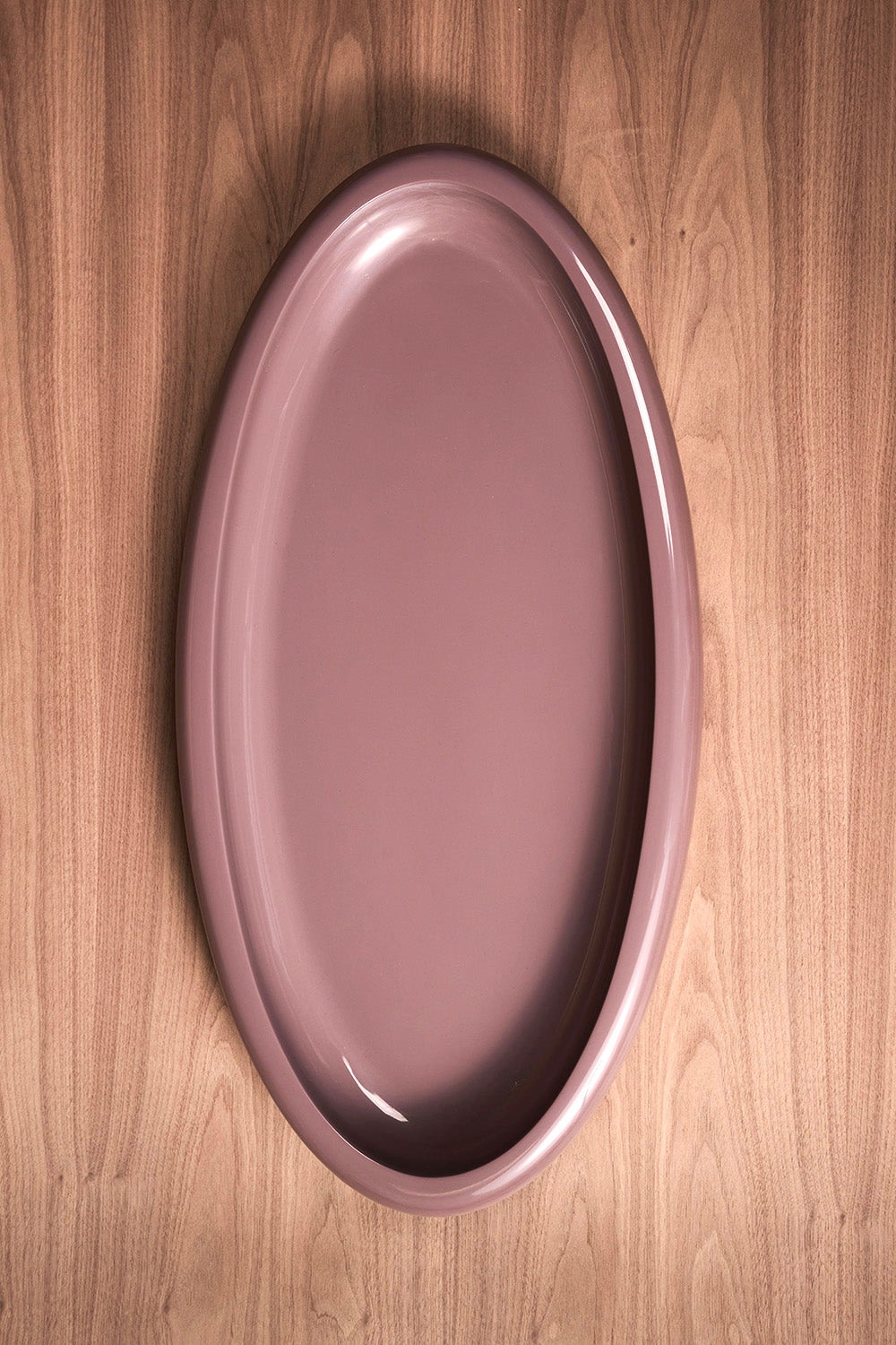 Vanishing While Exploding Tray - Plum High Gloss Oval