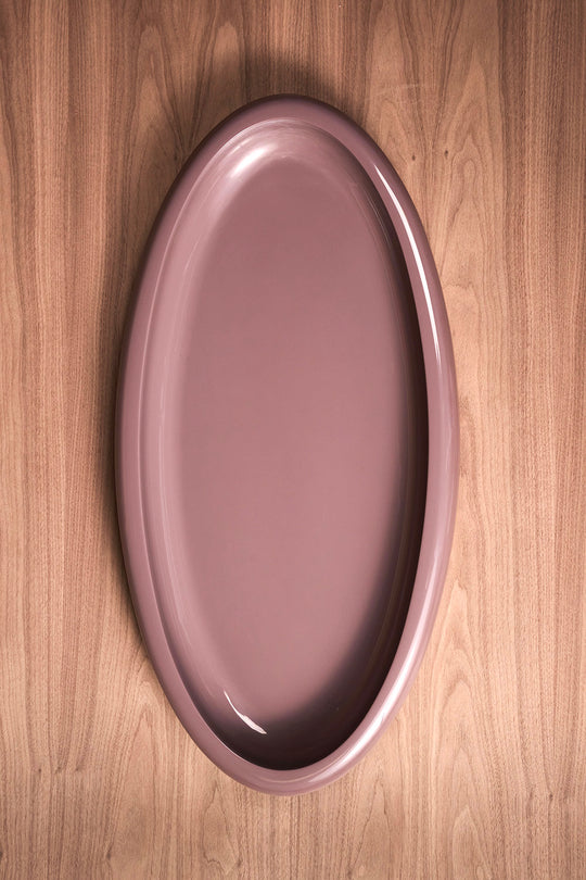 Vanishing While Exploding Tray - Plum High Gloss Oval