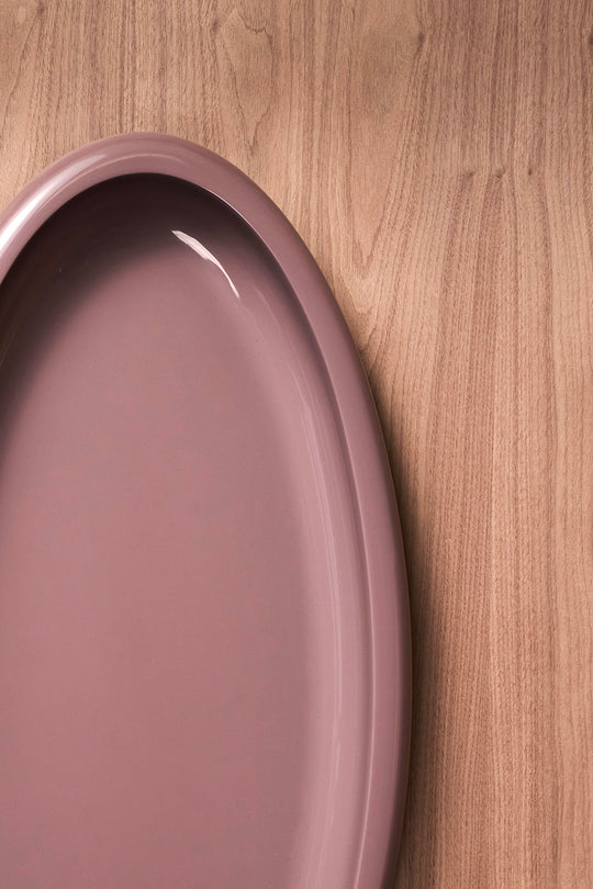 Vanishing While Exploding Tray - Plum High Gloss Oval