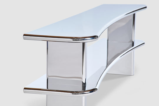 Vanishing While Exploding Credenza - Chrome