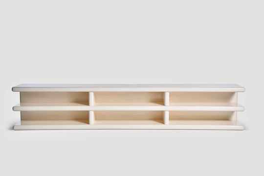Vanishing While Exploding Credenza High Gloss - Outdoor Indoor - Off White