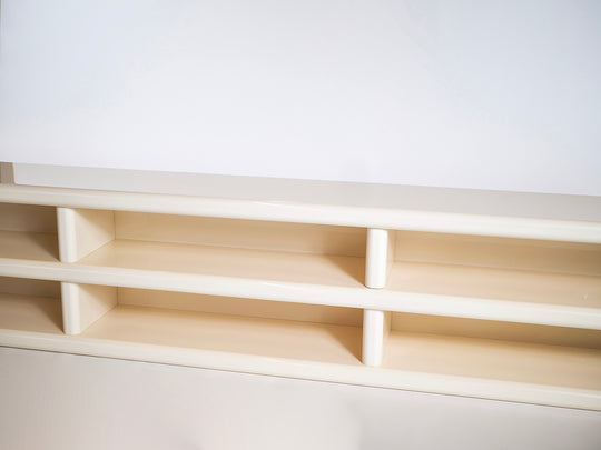 Vanishing While Exploding Credenza High Gloss - Outdoor Indoor - Off White